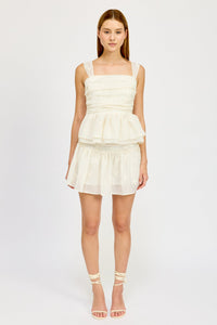 PEPLUM SLEEVELESS TOP