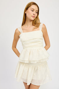 PEPLUM SLEEVELESS TOP