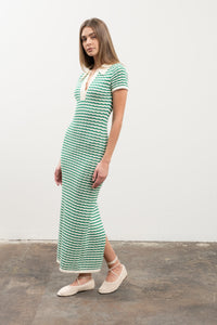 STRIPE CROCHET DRESS