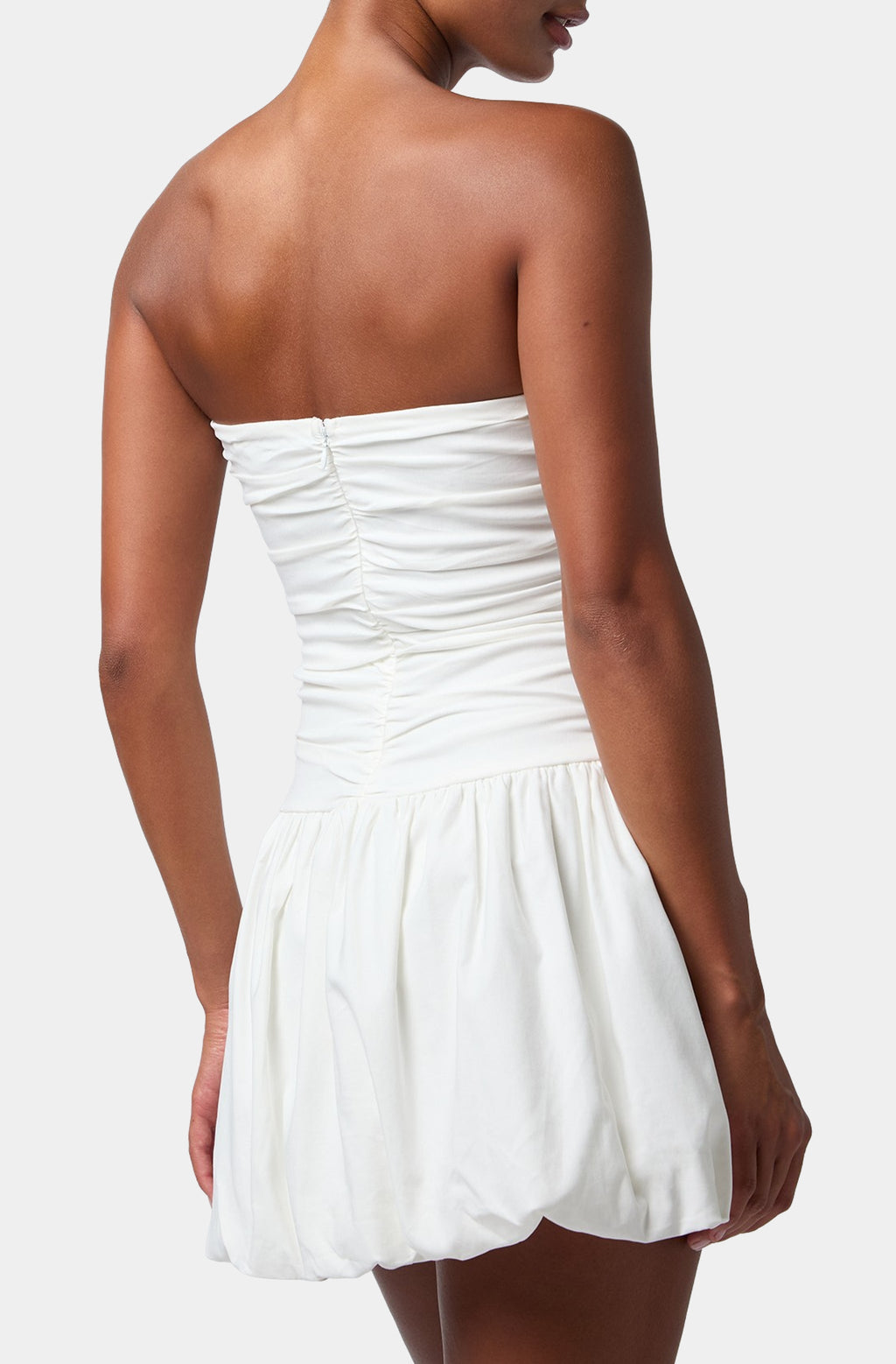 MINI PUFFED HEM DRESS