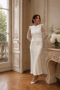 FLORAL APPLIQUÉ TOP/SKIRT SET