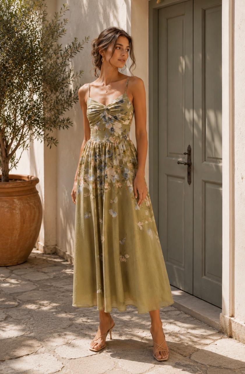 CORSET DETAIL MAXI DRESS