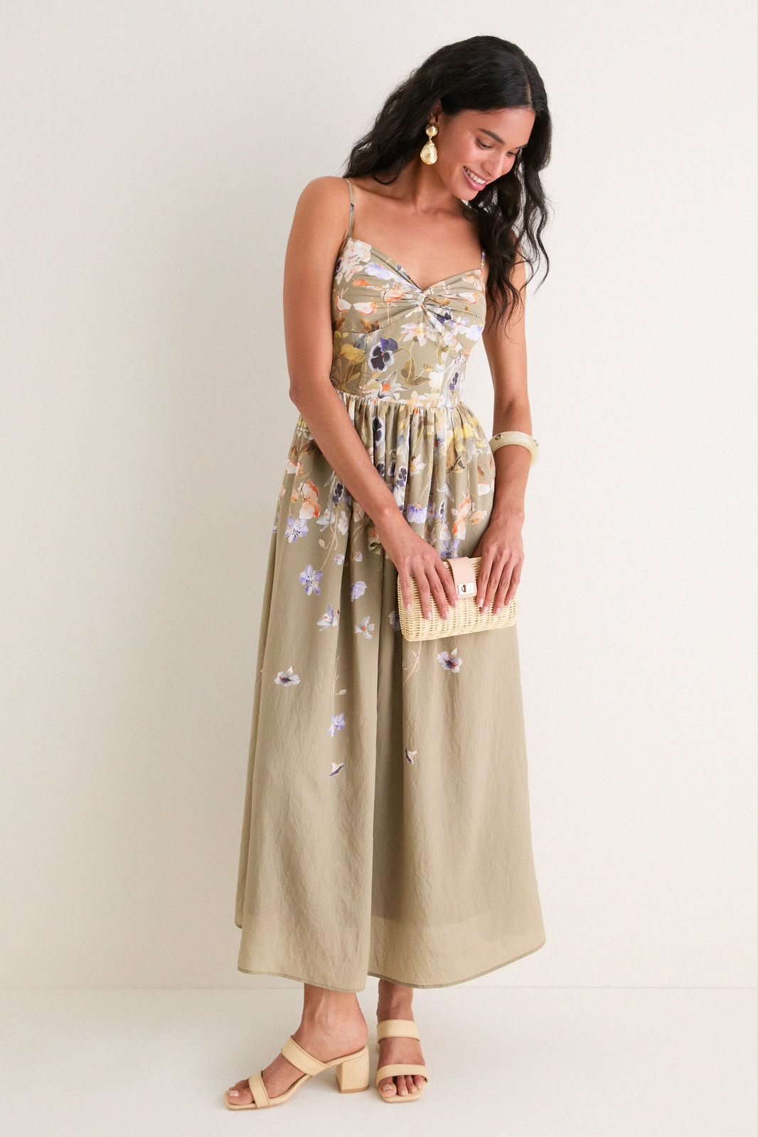 CORSET DETAIL MAXI DRESS