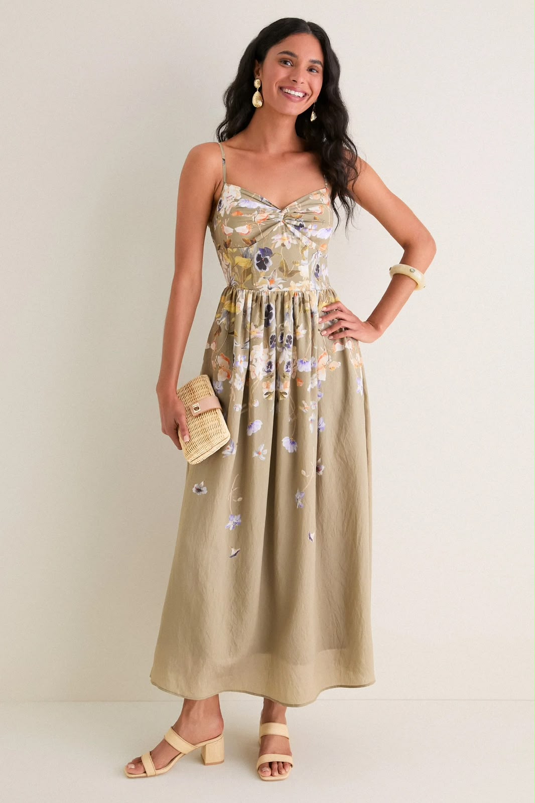 CORSET DETAIL MAXI DRESS