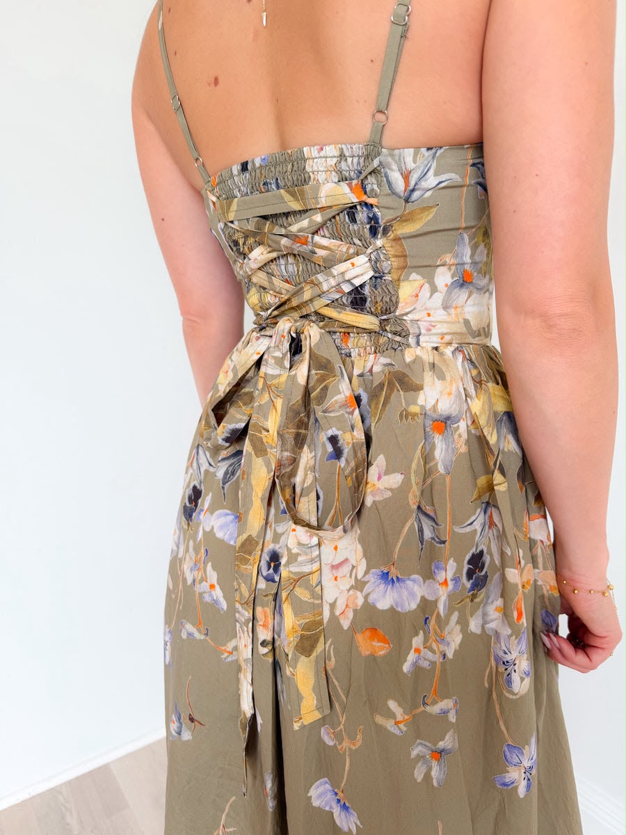 CORSET DETAIL MAXI DRESS