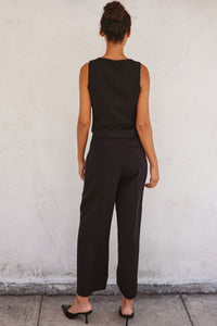 SUIT VEST AND STRAIGHT LEG TROUSERS SET