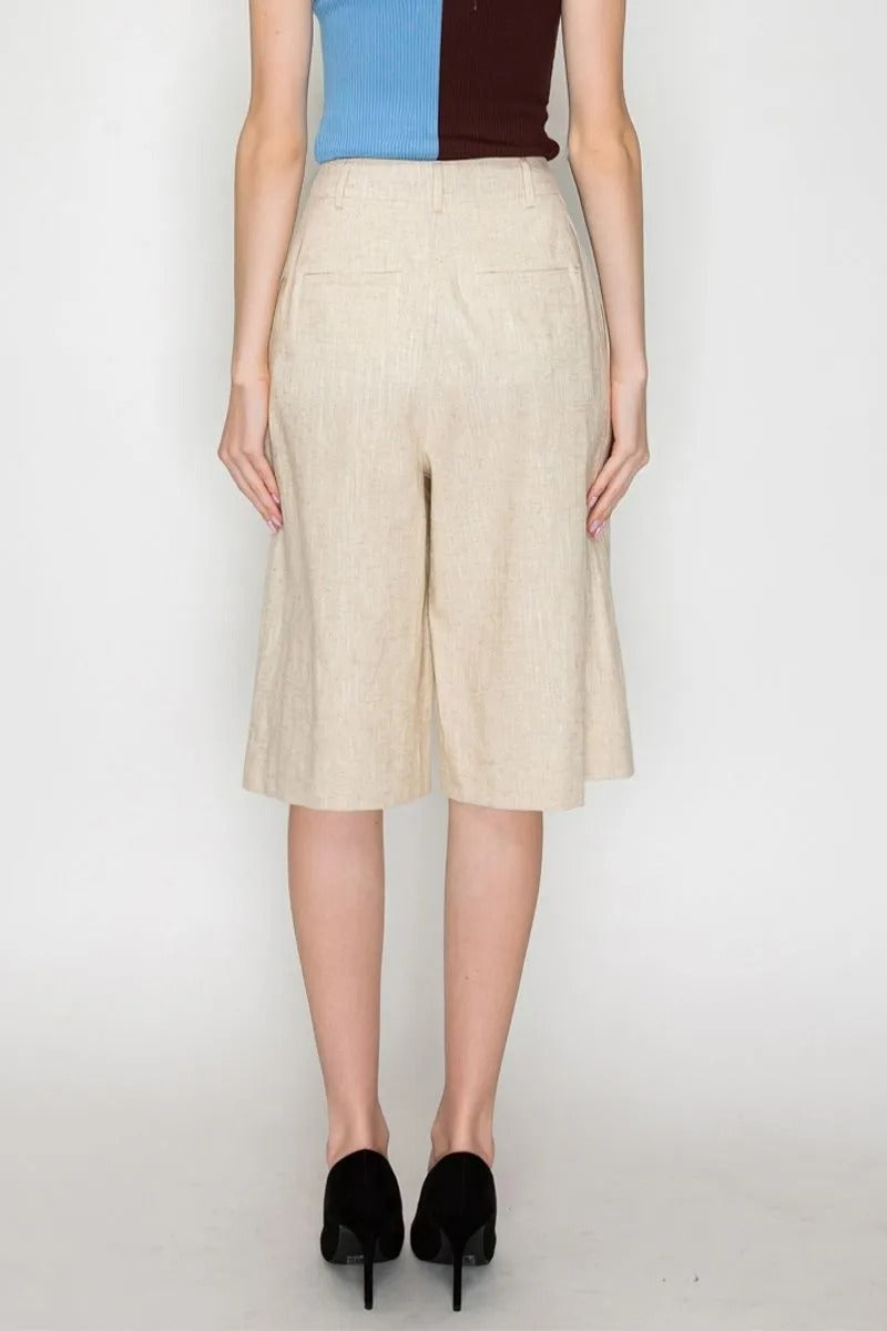 LINEN SHORTS