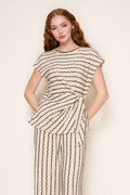 STRIPE TOP/PANT SET