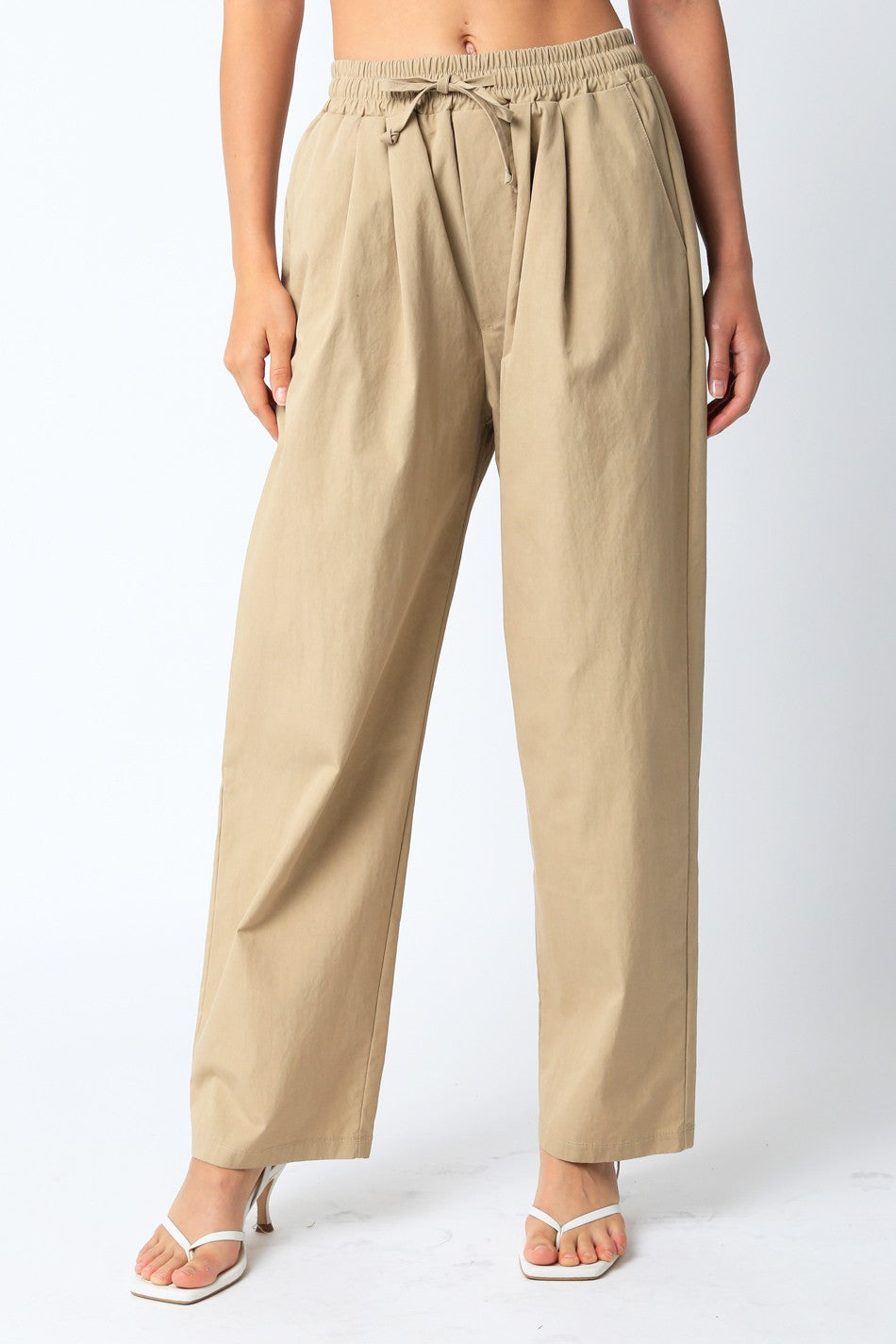 FRONT PLEATS PANTS