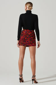 FLORAL MINI SKIRT